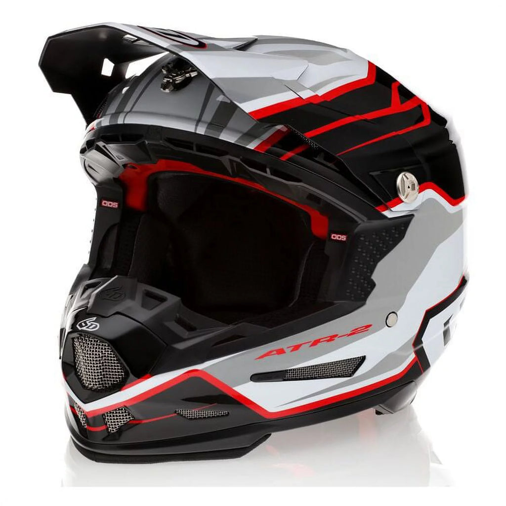 White Red Medium Helmet J811