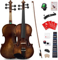 Solid Wood Violin 4/4 Full Size Set with Lightweight Hard Case X91780