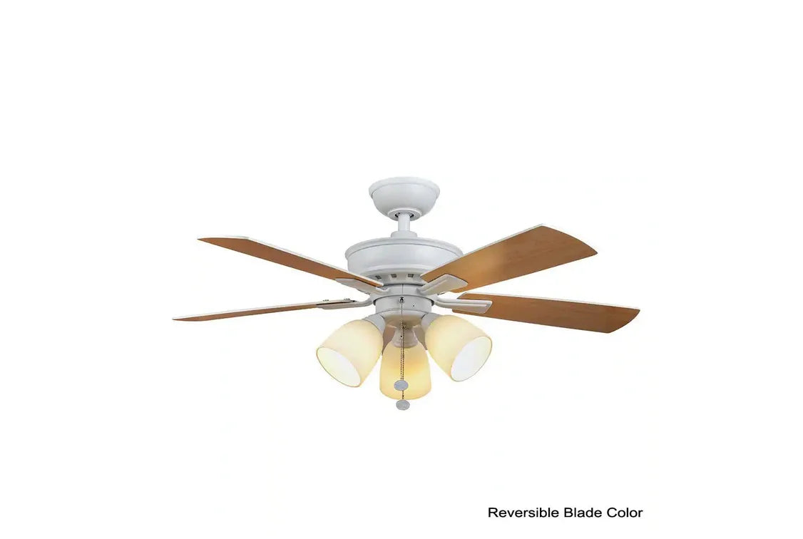 Matte White LED Ceiling Fan D790474