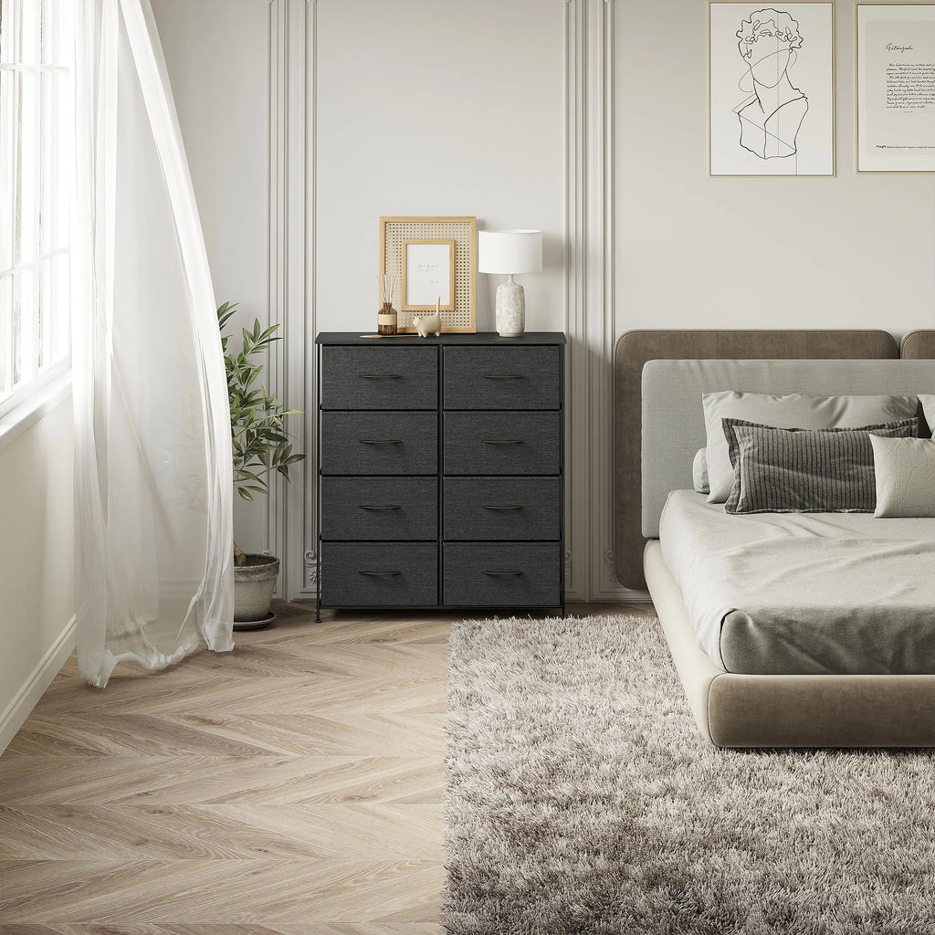 Light Gray 8 Drawer Vertical Dresser K462724