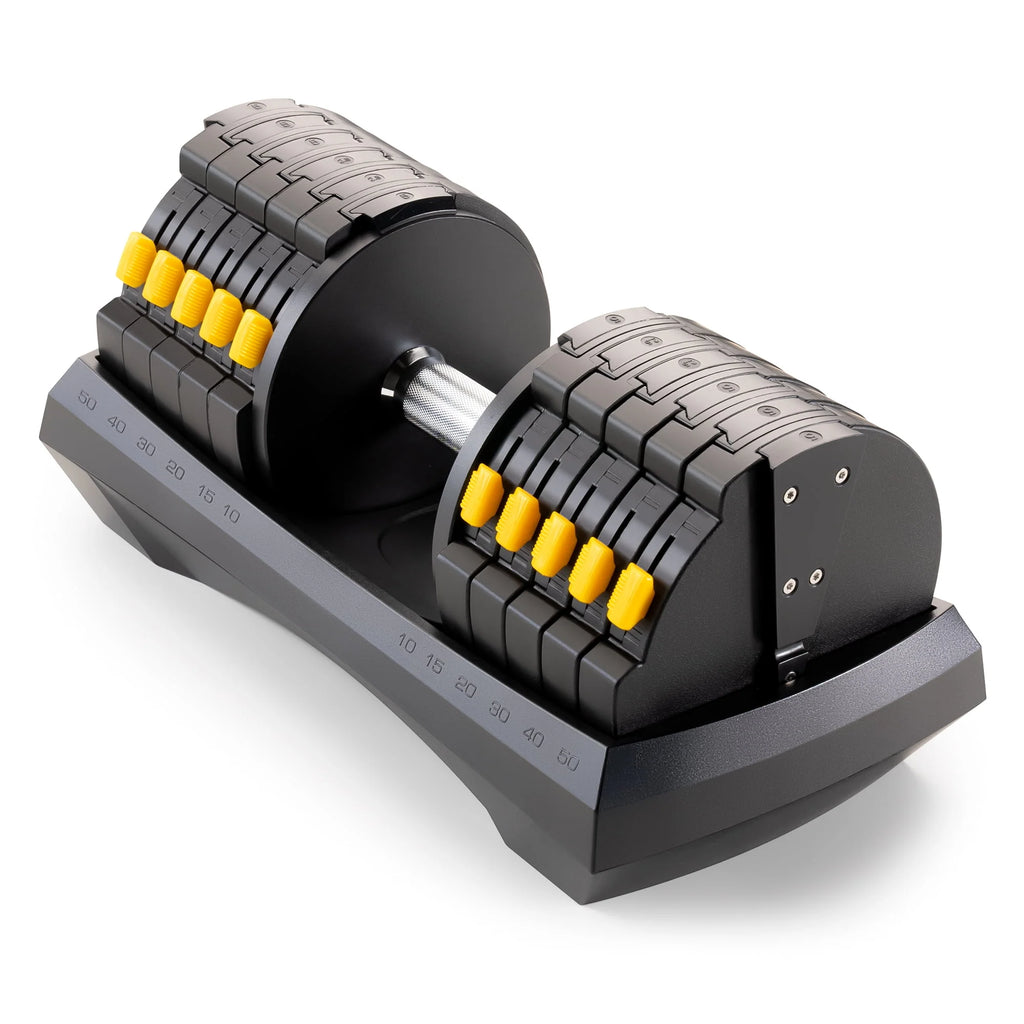 Adjustable Dumbbell System, 6 Dumbbells-in-1 up to 50lbs Y9511