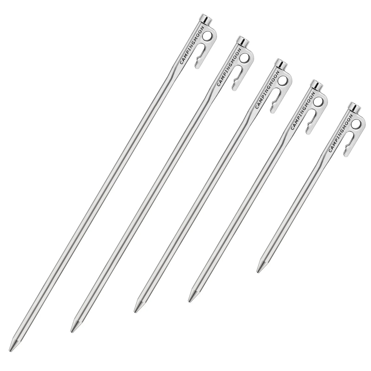 Heavy Duty Steel Tent Stakes Pegs with Hook and Hole Design V574