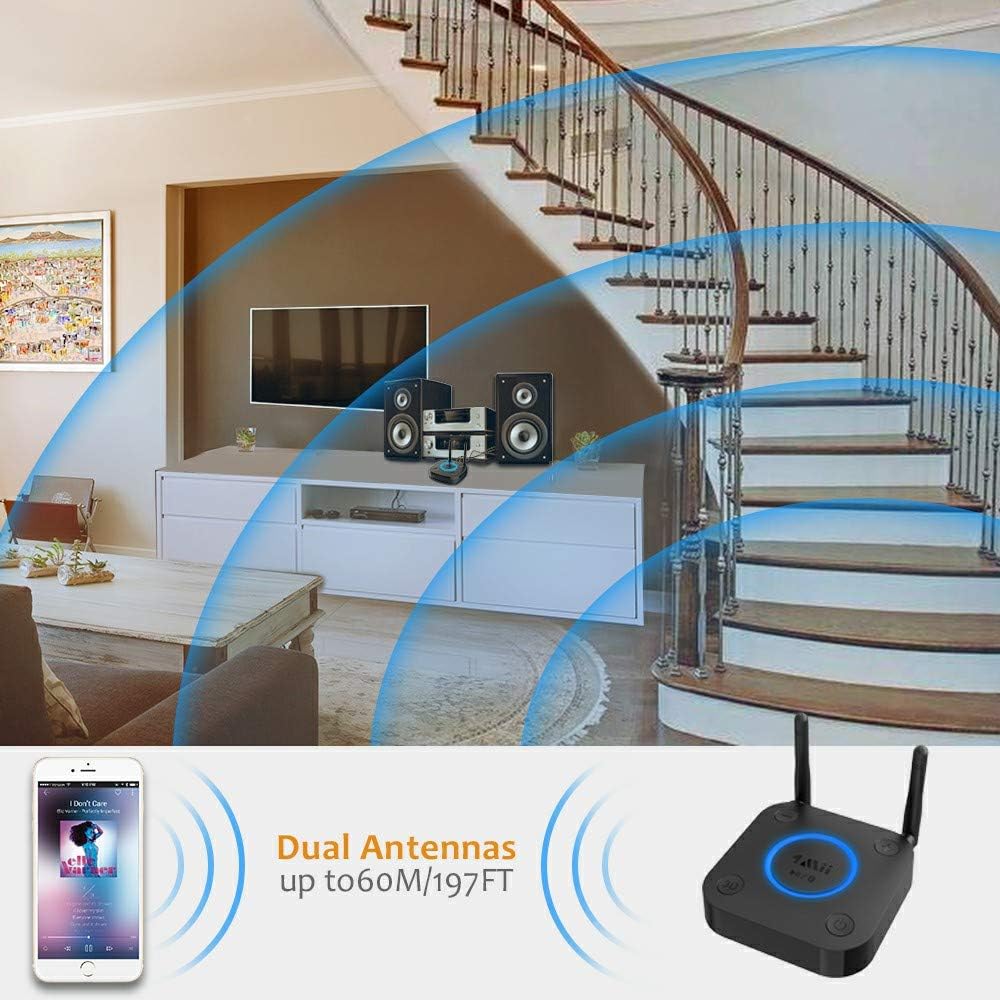 Bluetooth 5.0 Receiver with Optical RCA AUX 3.5mm Coaxial Pack of 2 I933
