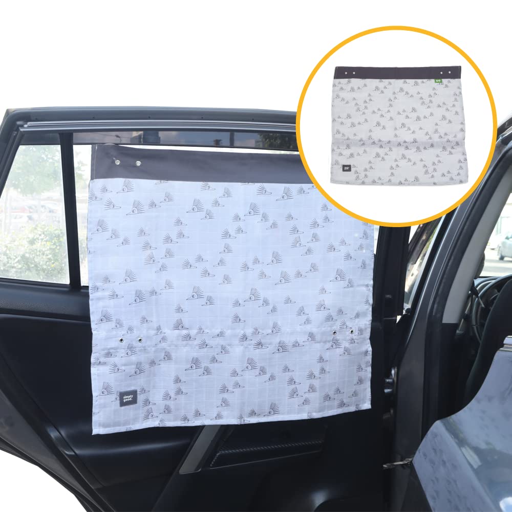 Baby Window Shades for Car, Grey Hedgehogs Pack of 2 Y481