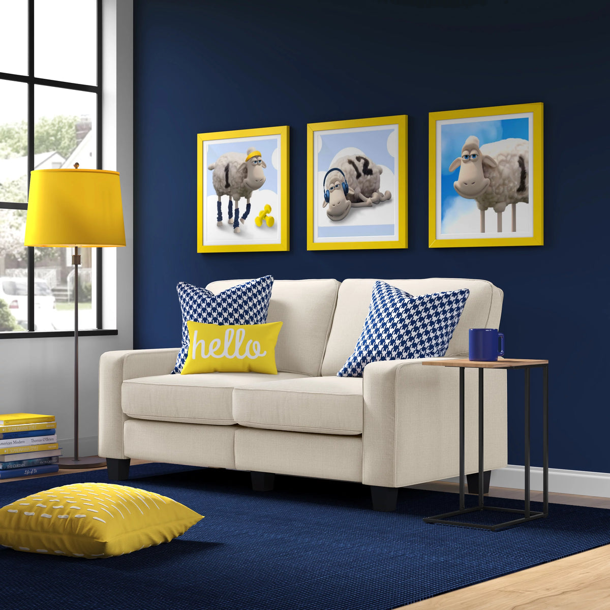 Buttercream Fabric Loveseat W3441