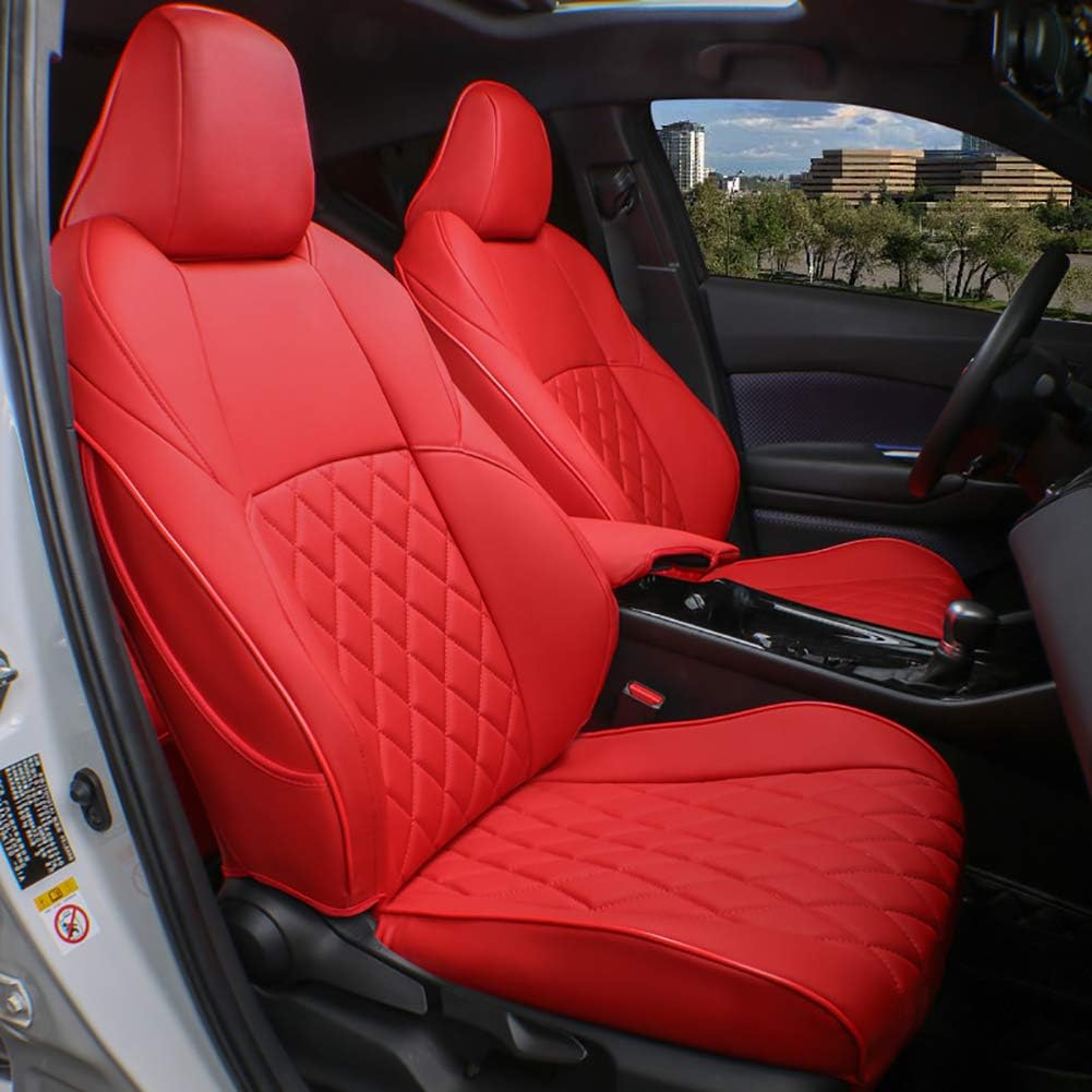 Custom Fit Full Set Car Seat Covers Leatherette Black D887