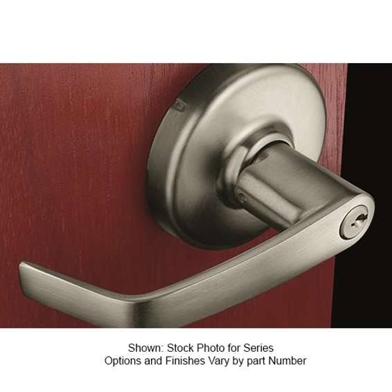 Cylindrical Lock Bright Nickel Plated Clear Coated J2837