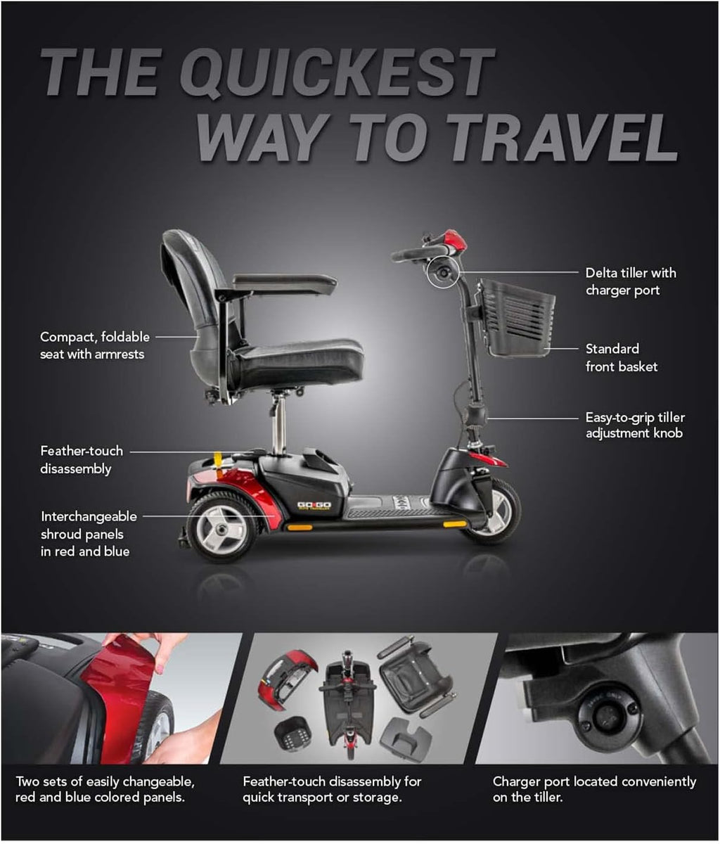 3-Wheel Travel Electric Mobility Scooter P98966