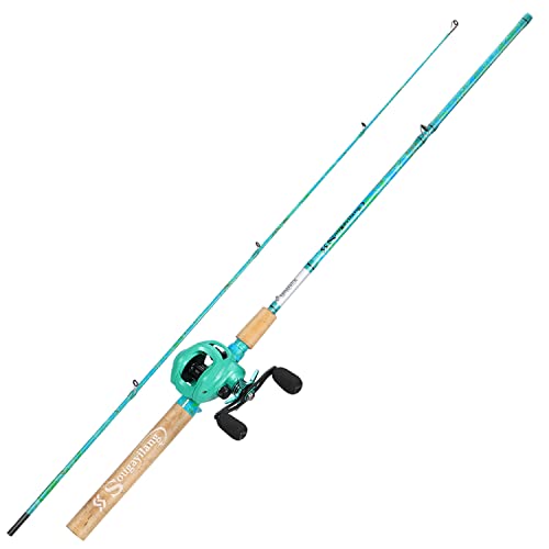 2-Piece 5-Foot 6-Inch Graphite & Fiberglass Fishing Rod and Reel Combo G910017