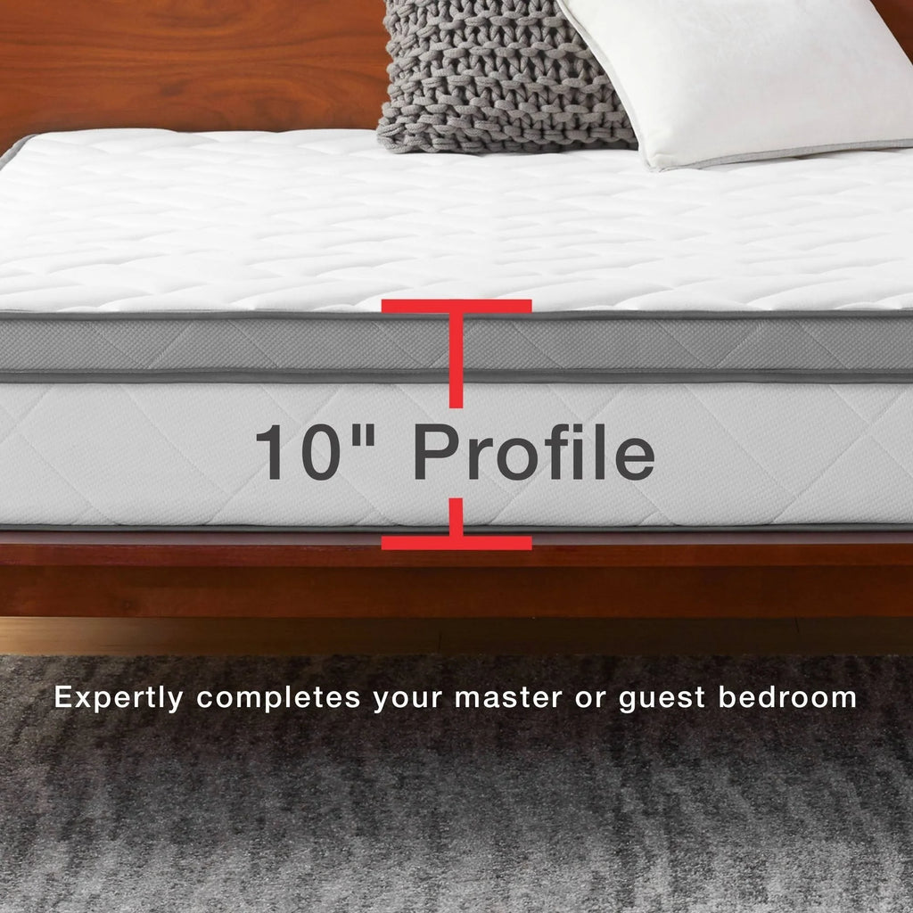 10-Inch Memory Foam and Innerspring Hybrid Mattress Twin I81163