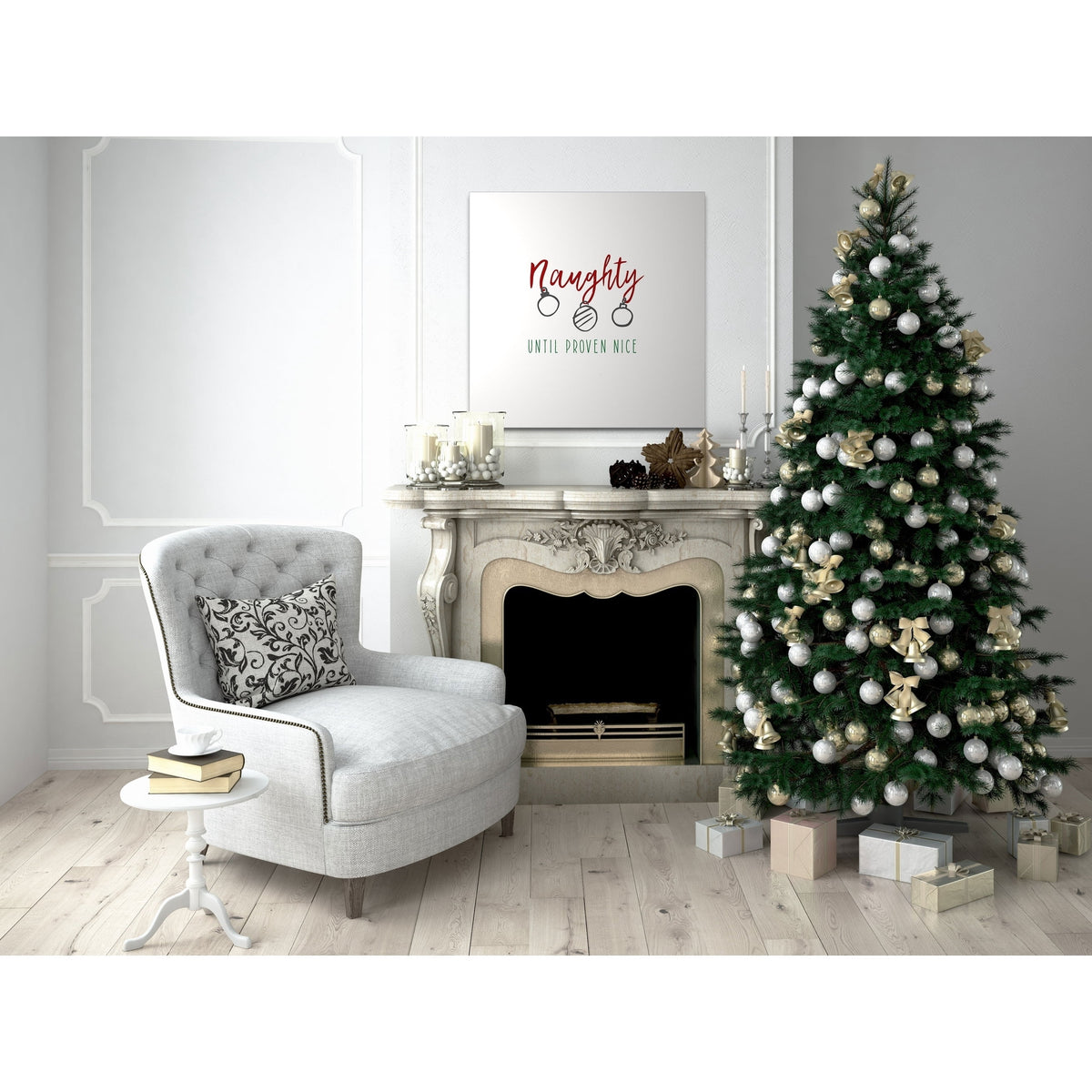 Naughty Gallery Wrapped Canvas 10x10 A84685