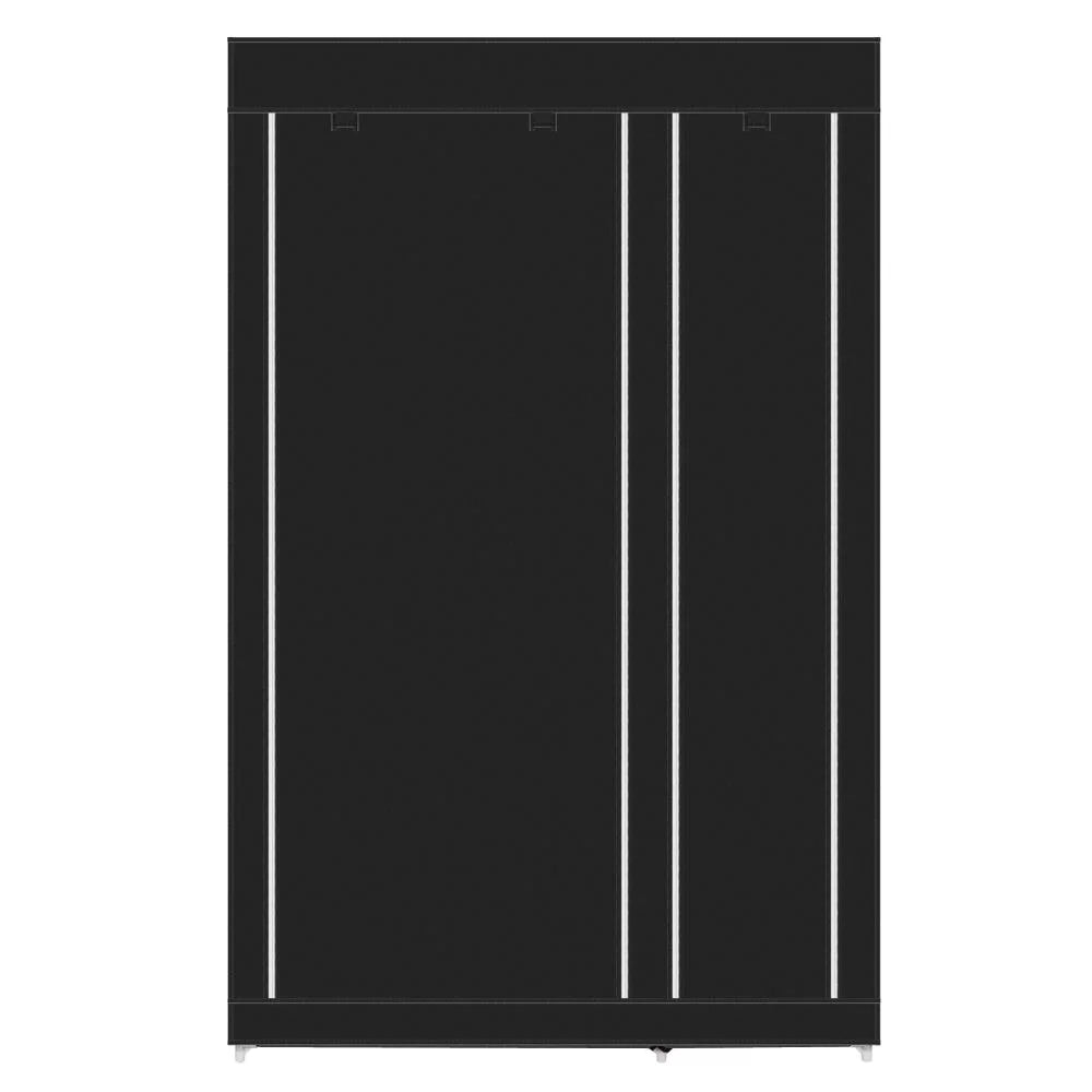 Black Portable Non-woven Fabric Clothes Closet R203119