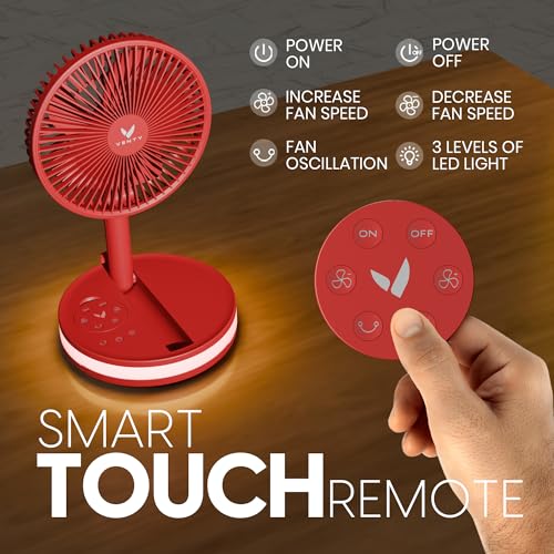 Portable Wireless Battery Operated Fan with Carry Case N103169