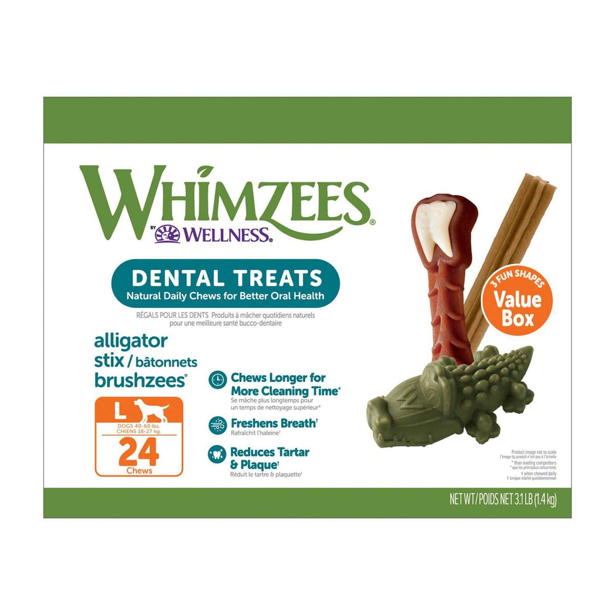 Large Natural Dental Dog Treats V4363
