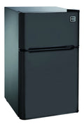 3.2 Cu Ft Two Door Mini Fridge with Freezer, Black G225471