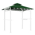 5x8 Double Tiered Grill Gazebo Replacement Canopy Z567