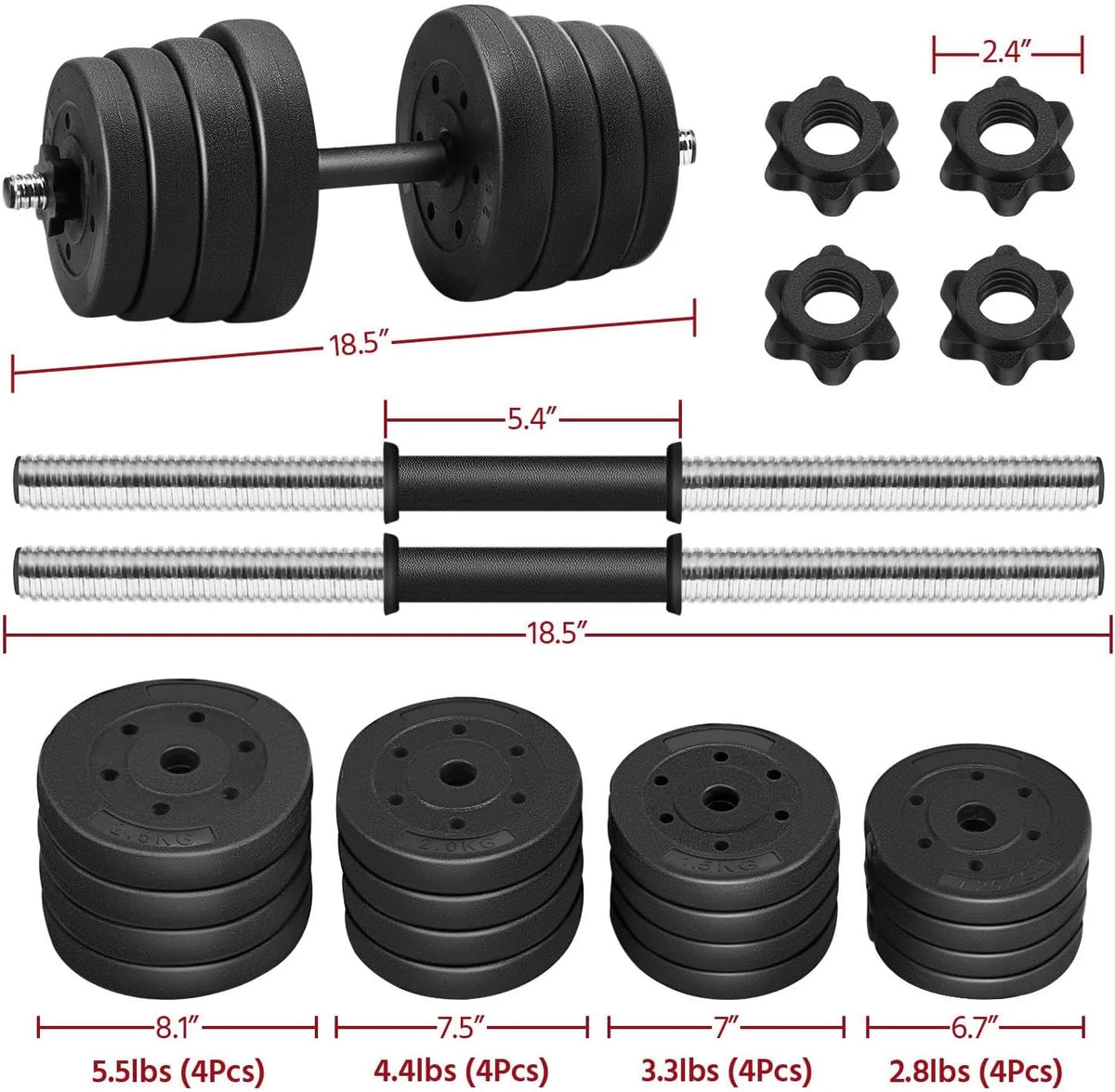 Adjustable Dumbbell Weight Set B828916