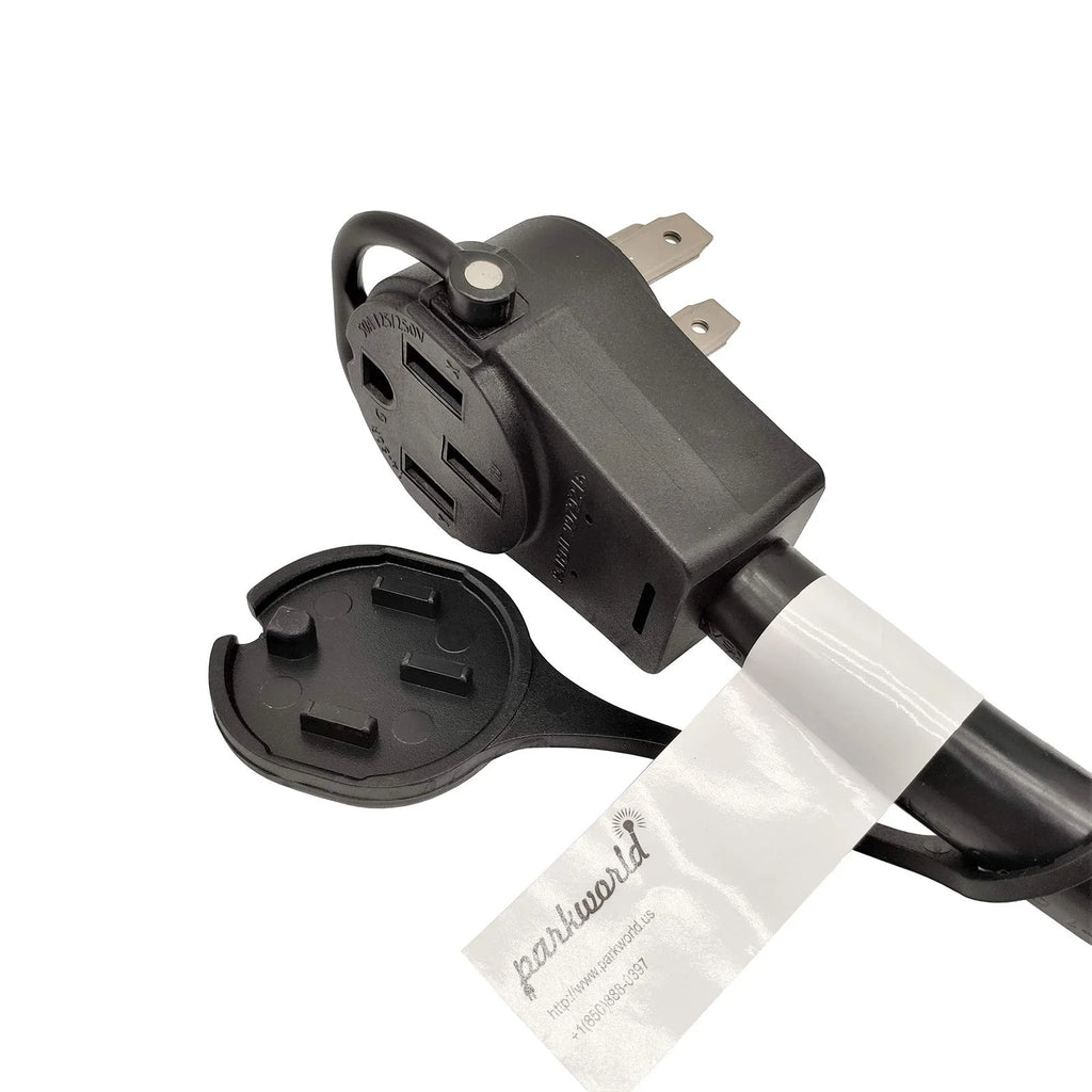 RV 50A Splitter Adapter Cord 14-50P to 14-50R & 10-50R Industrial 3-Prong 50A 250V Female (1.5FT) T239266