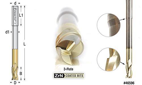 Solid Carbide Foam Cutting Up-Cut Spiral 3/16 Dia x 4 inch Long V529636