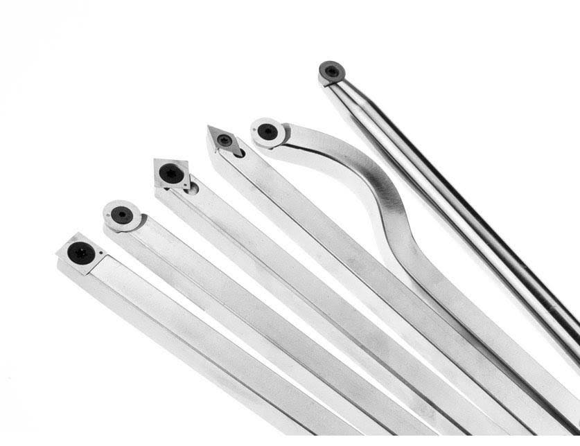 6 Tool Set of Carbide Wood Lathe Tools with 5 Handles H49330