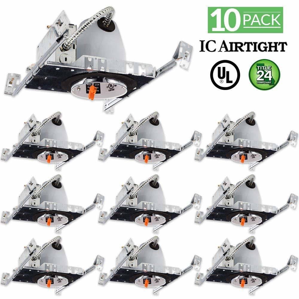 10 Pack 4x22 LED Can Recessed Light Housing I54165