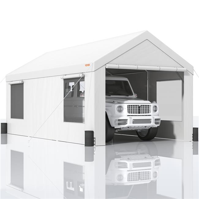 Heavy Duty Car Canopy with Roll-up Ventilated Windows B8354