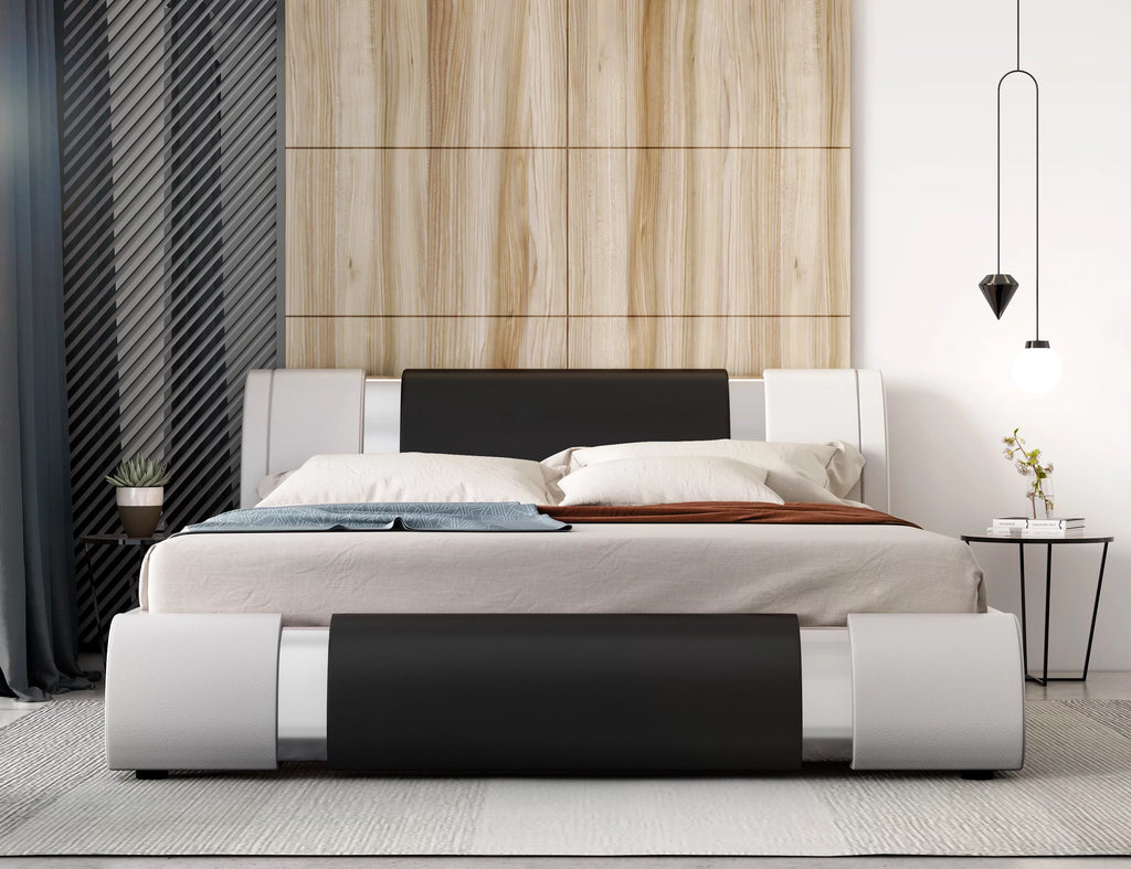 King Size Bed Frame with Adjustable Headboard C973