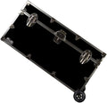 Lockable Trunk Footlocker with Wheels 32 x 18 x 16.5 Inches W81936