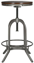 Burnt Oak Swivel Stool L984
