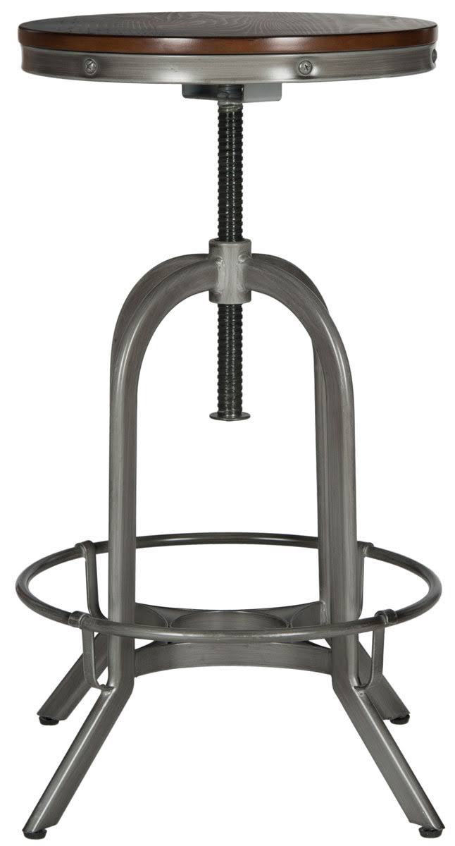 Burnt Oak Swivel Stool L984
