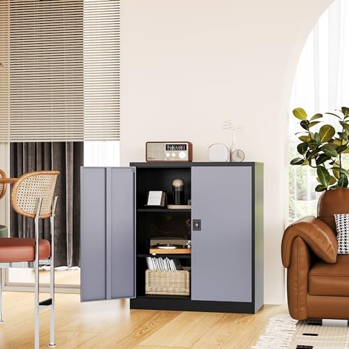 White Metal Rolling Storage Cabinet E6625