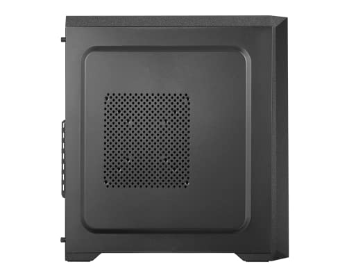 Mid Tower Case with Full Tempered Glass Window, black Y78253