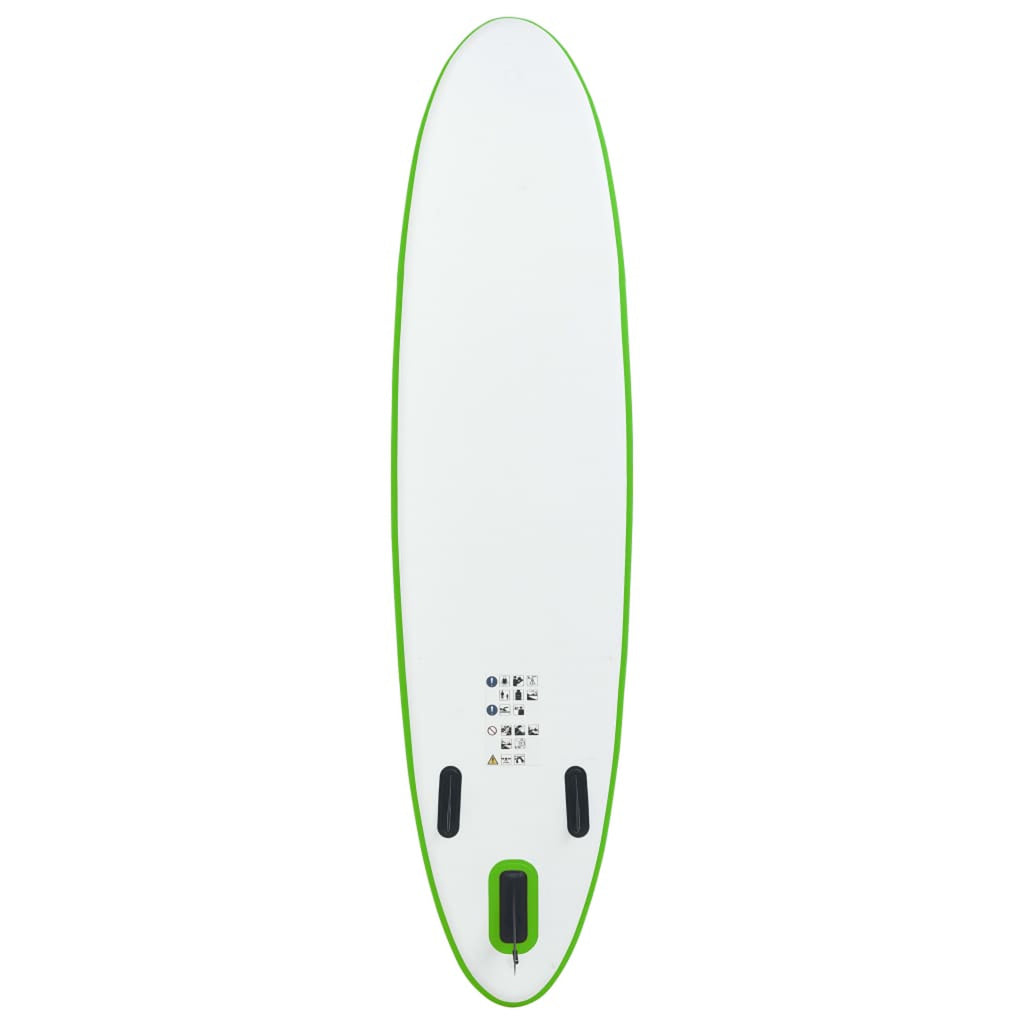Green and White Inflatable Paddle Board Set Q203890