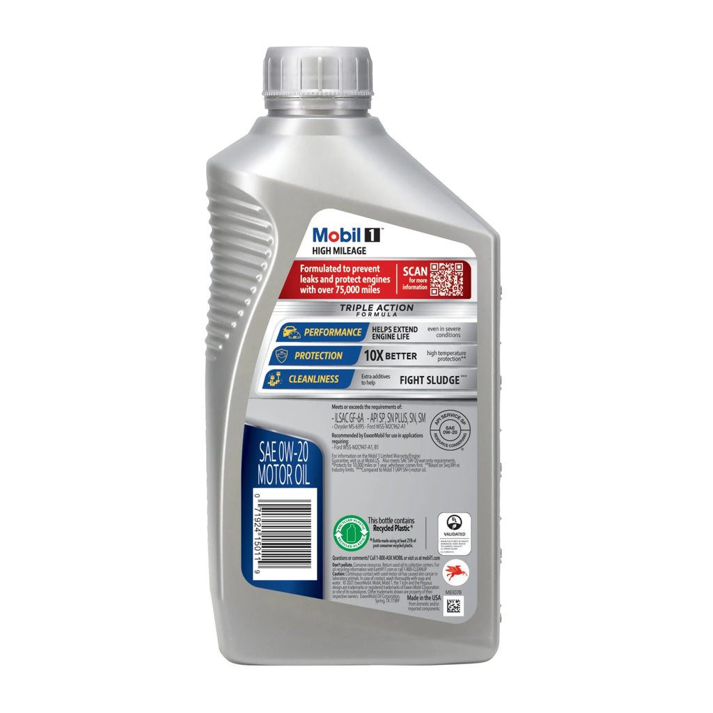 High Mileage Full Synthetic 0W-20 Motor Oil Q862850