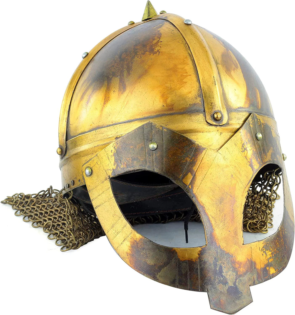 Steel Silver Helmet Chain Mail Armor Helmet H523903