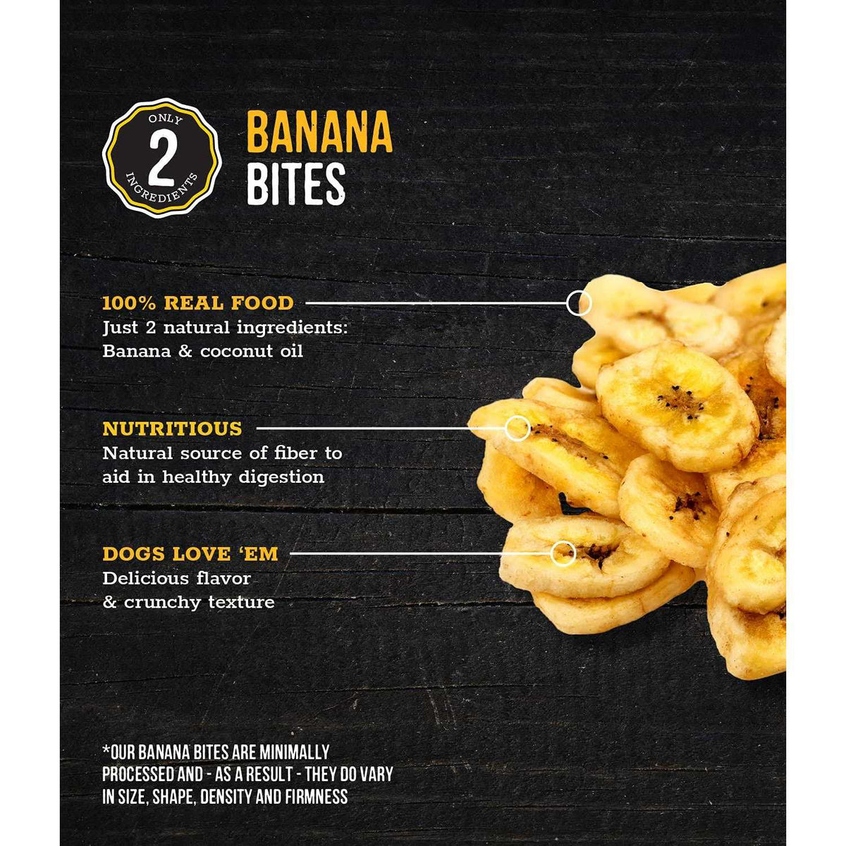 Banana Bites Dog Treats X1179