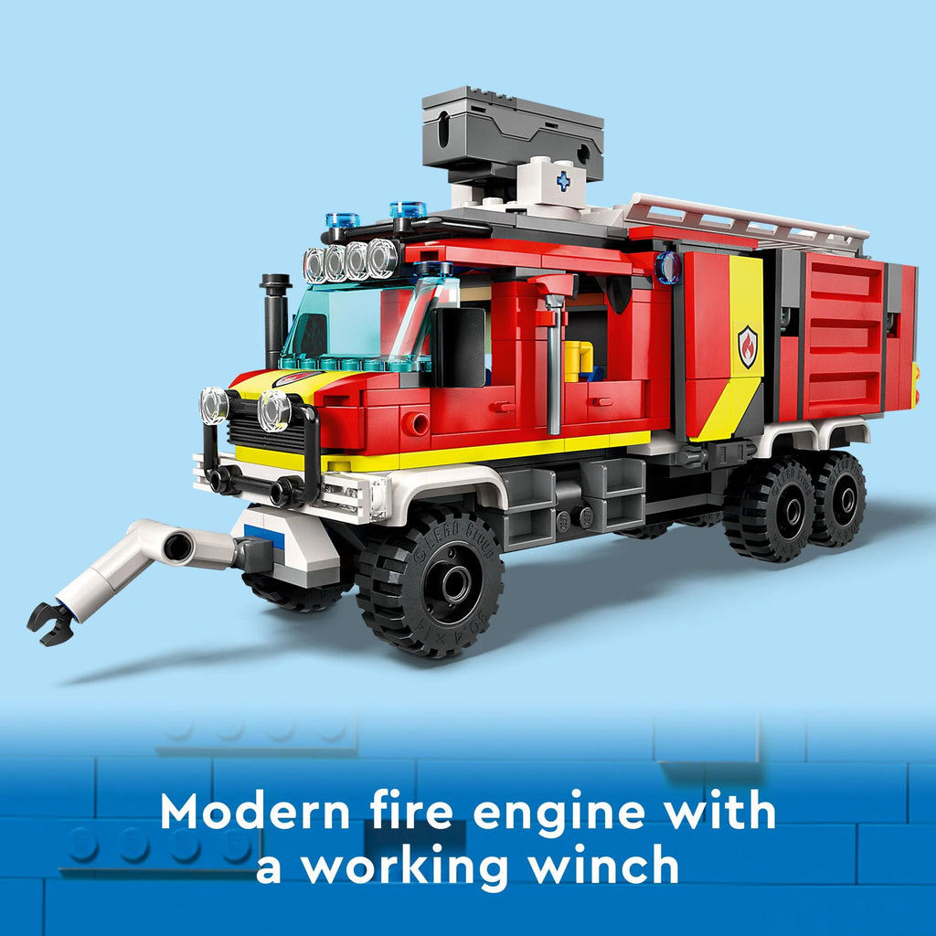 Fire Engine Toy Set with Land and Air Drones R7016