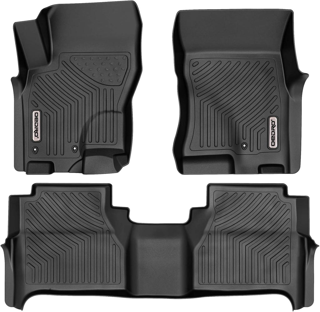 Black 2 Row TPE Floor Mats O89757
