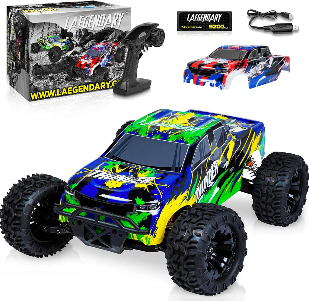 Blue Yellow 4x4 Off Road Remote Control Car M4224