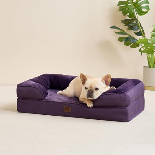 Grey Waterproof Memory Foam Large Dog Bed with Washable Removable Cover F31148