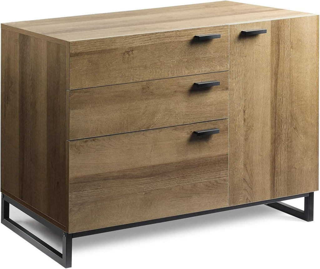 3 Drawer Wood Dresser with Side Door W952310