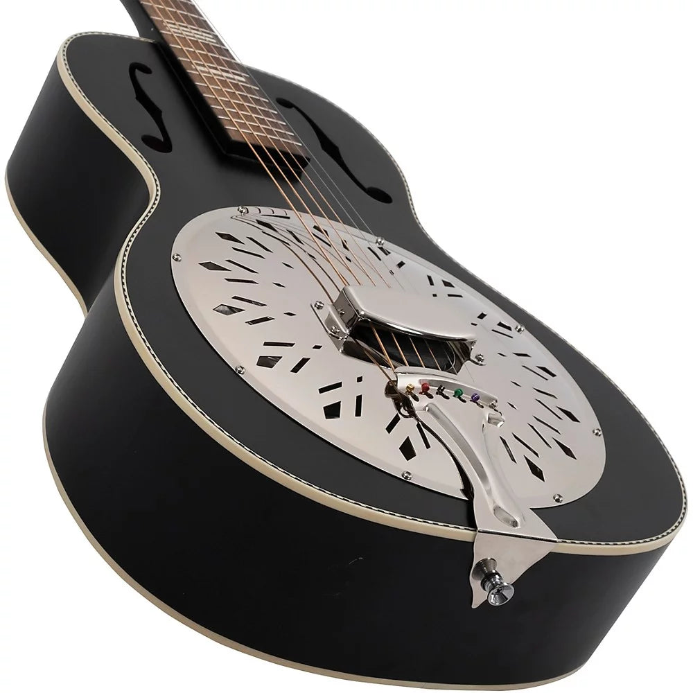 Satin Black Resonator Guitar I581