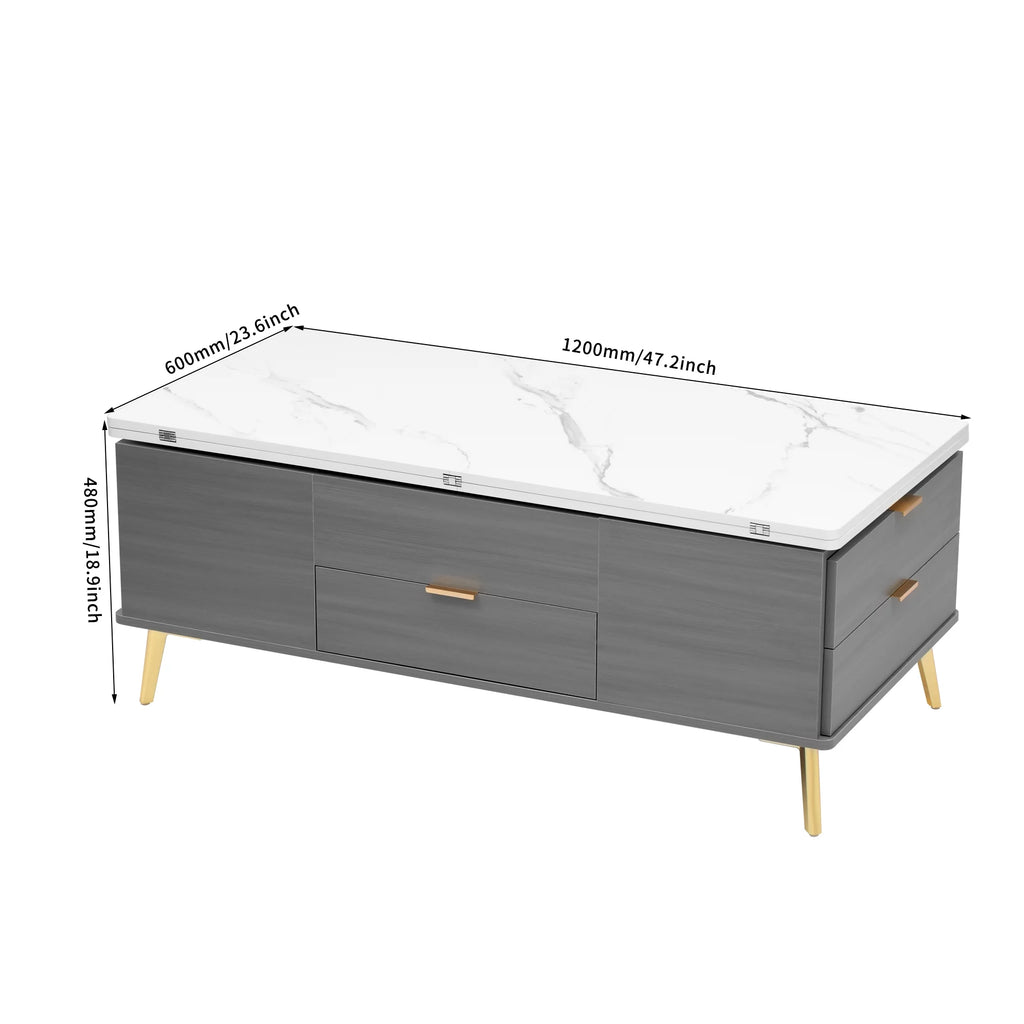 Double Lift Top Coffee Table with 4 Drawers G90996