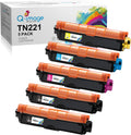 Compatible Toner Cartridge 5-Pack for Brother TN221 TN225 (2 Black, 1 Cyan, 1 Magenta, 1 Yellow) B96808