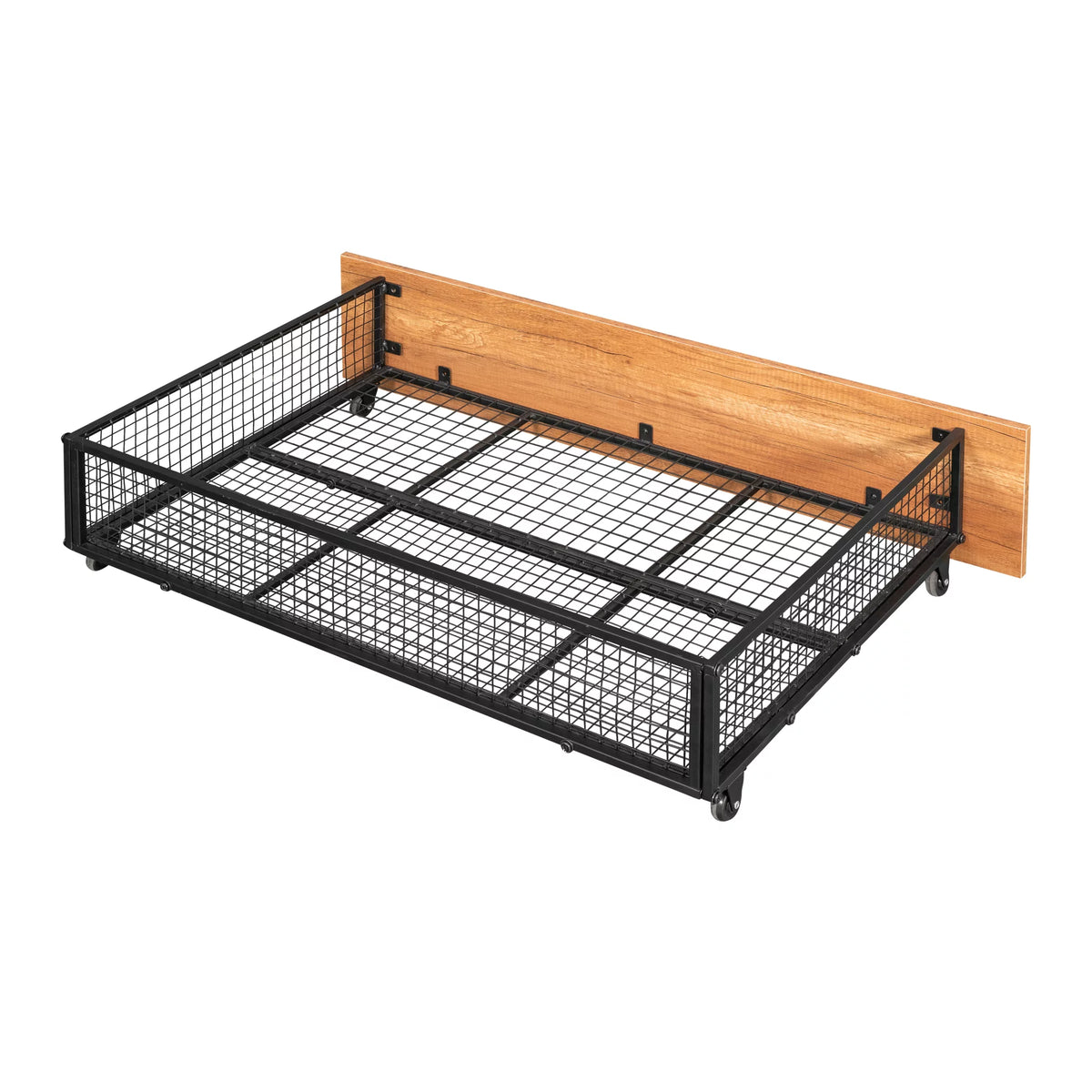 Black Metal Triple Bunk Bed with Drawers X139453