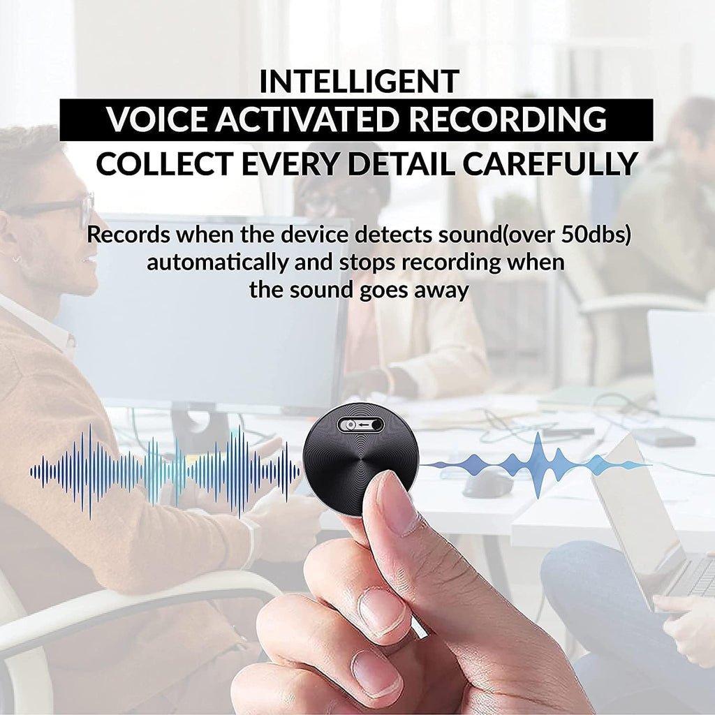 32 GB Pack of 2 Mini Voice Activated Recorder with Aluminum Alloy Casing T6150