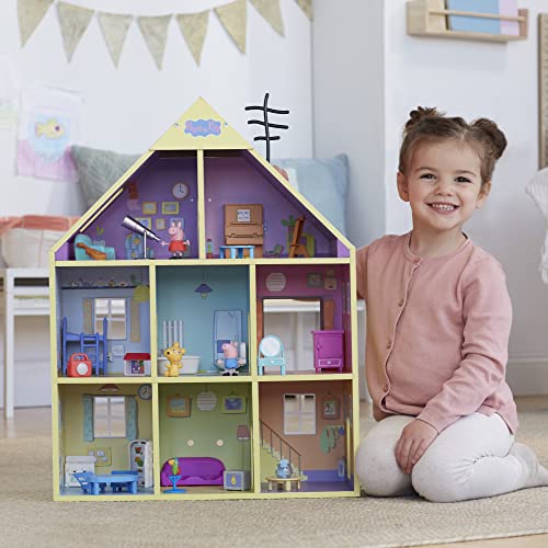Wooden Playhouse with 2 Figures and 29 Accessories N36426