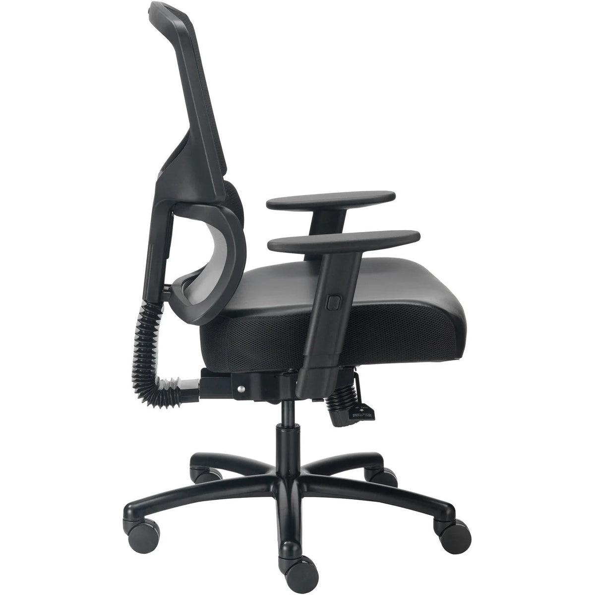 Black Mesh Back Chair with Synthetic Leather X4483