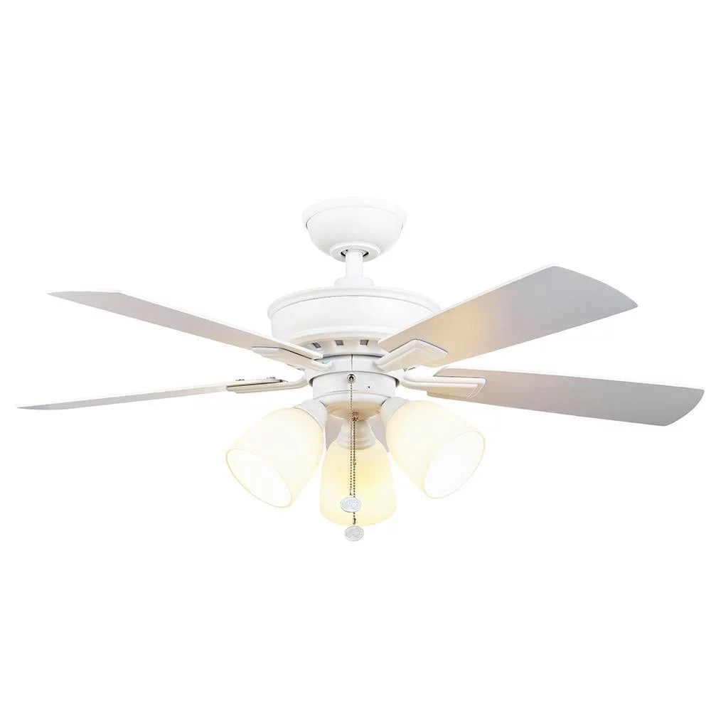 Matte White LED Ceiling Fan D790474