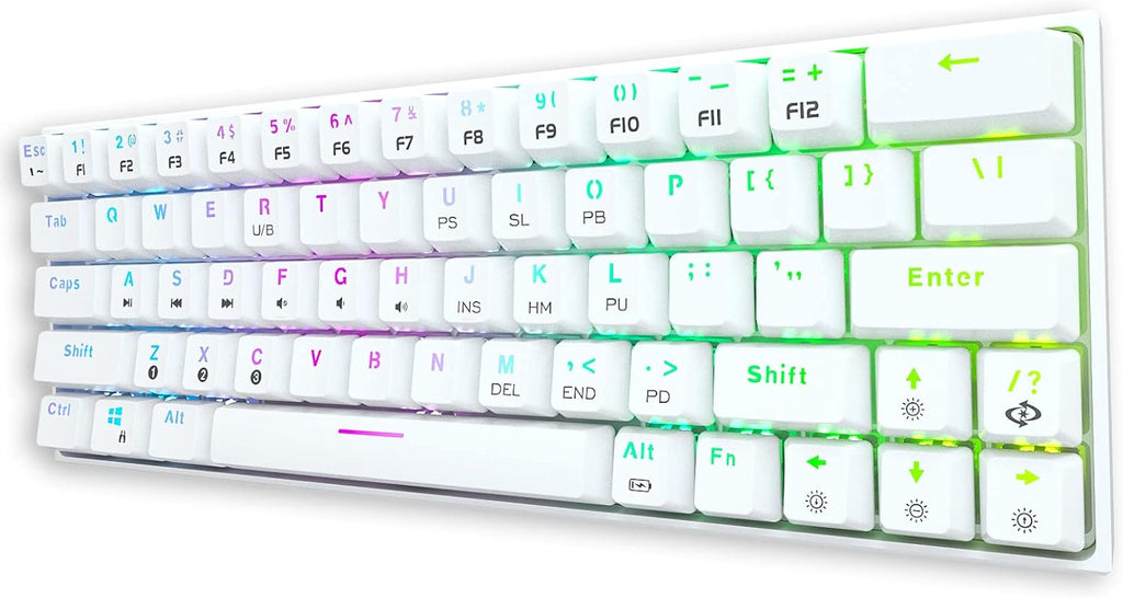 Wireless Wired 60% Mechanical Keyboard with Arrow Keys, True RGB Backlit M5995